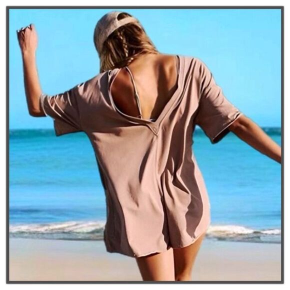 Free People Movement Hot Shot Tee Romper - Picture 4 of 12